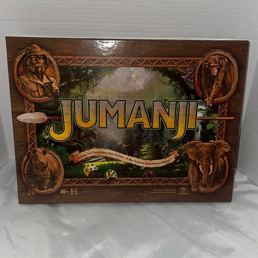 Spin Master Jumanji The Game Board Game Jungle Adventure 2-4 Players Ages 8+